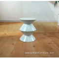 Fiberglass tea small cesar side table gloss table